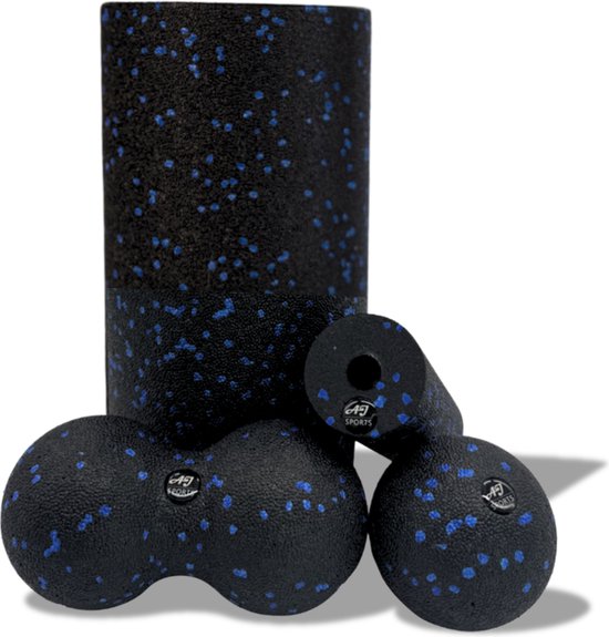AJ Sports massage roller set met foamroller en massagebal